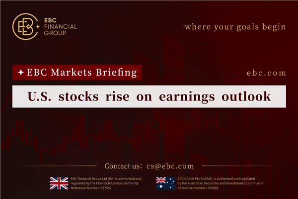 ​U.S. stocks rise on earnings outlook