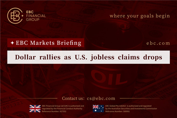 Dollar rallies as U.S. jobless claims drops