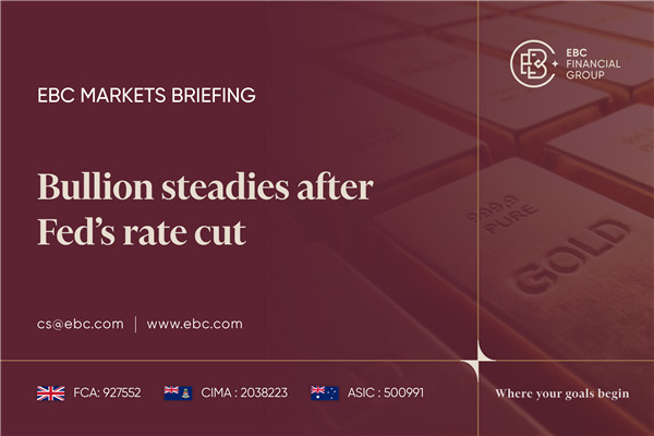 ​Ouro se estabiliza após corte de taxa do Fed