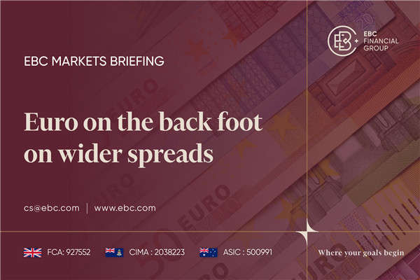 Euro em desvantagem com spreads mais amplos