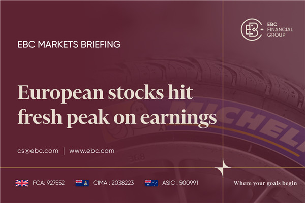 ​Ações europeias atingem novo pico em lucros