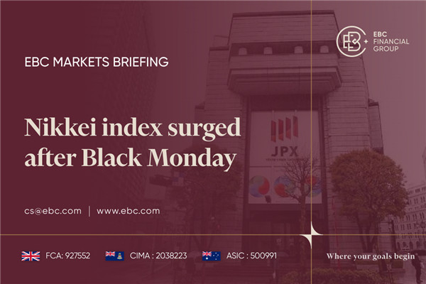 Índice Nikkei subiu após a Segunda-feira Negra