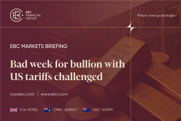 米国の関税を巡る混乱が影響、金市場にとって厳しい1週間に