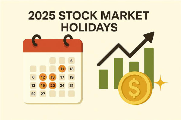 عطلات سوق الأسهم القادمة لعام 2025 التي يجب على المستثمرين معرفتها
