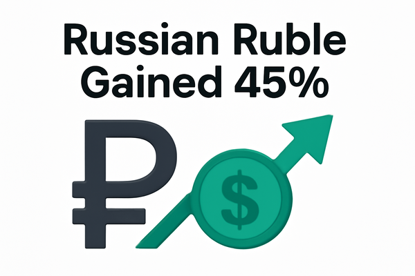 ロシアルーブルが米ドルに対して45%上昇した理由