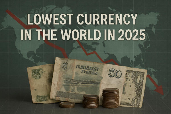 弱い通貨：2025年に通貨価値が最も低い通貨トップ20から見る危機