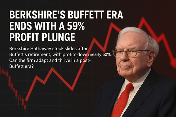 Era Buffett Berkshire, Laba Bersih Berkshire Anjlok Hampir 60%