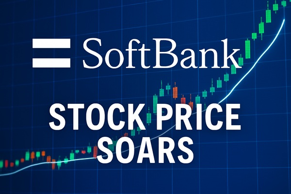 ソフトバンク株価推移｜驚異的な利益報告を受けて13%上昇