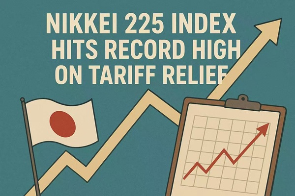Índice Nikkei 225 do Japão Dispara em Meio ao Alívio Tarifário