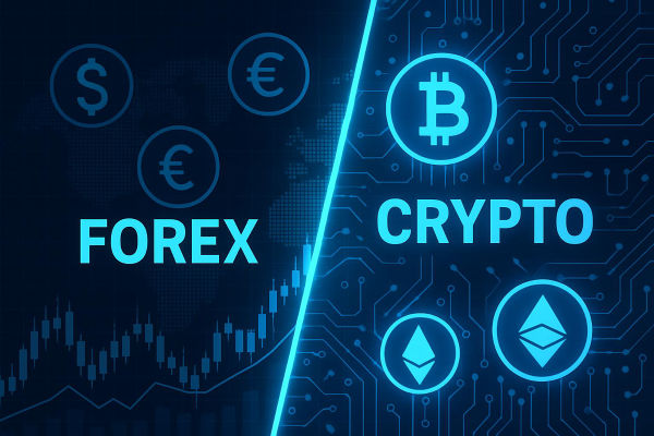 Trading de Forex vs Trading de Criptomoedas: Qual Mercado é Melhor Para Iniciantes Hoje?